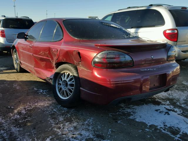 1G2WP52K03F113115 - 2003 PONTIAC GRAND PRIX MAROON photo 3