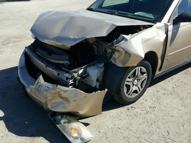 1G1ZS58F87F162787 - 2007 CHEVROLET MALIBU LS 金色 照片 9