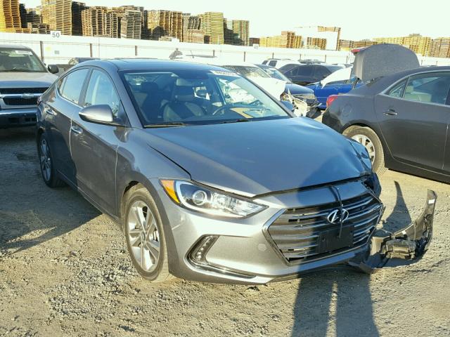 KMHD84LF6HU067414 - 2017 HYUNDAI ELANTRA SE CHARCOAL photo 1