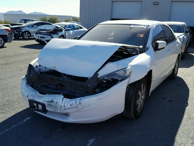 1HGCM66555A062925 - 2005 HONDA ACCORD EX WHITE photo 2