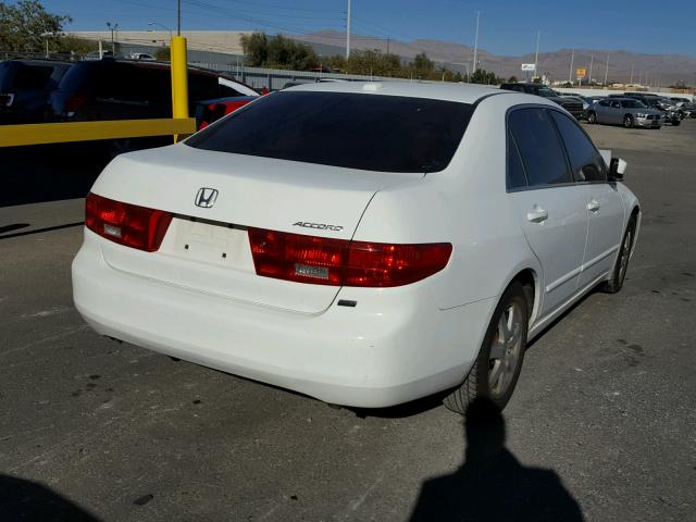 1HGCM66555A062925 - 2005 HONDA ACCORD EX WHITE photo 4