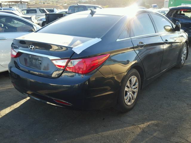 5NPEB4AC1CH416890 - 2012 HYUNDAI SONATA GLS CHARCOAL photo 4