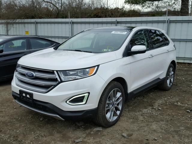 2FMPK3K80HBB27169 - 2017 FORD EDGE TITAN WHITE photo 2