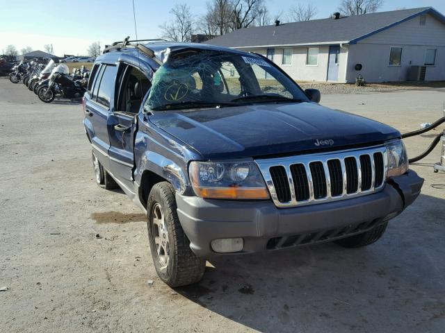 1J4GW48S31C670386 - 2001 JEEP GRAND CHER BLUE photo 1