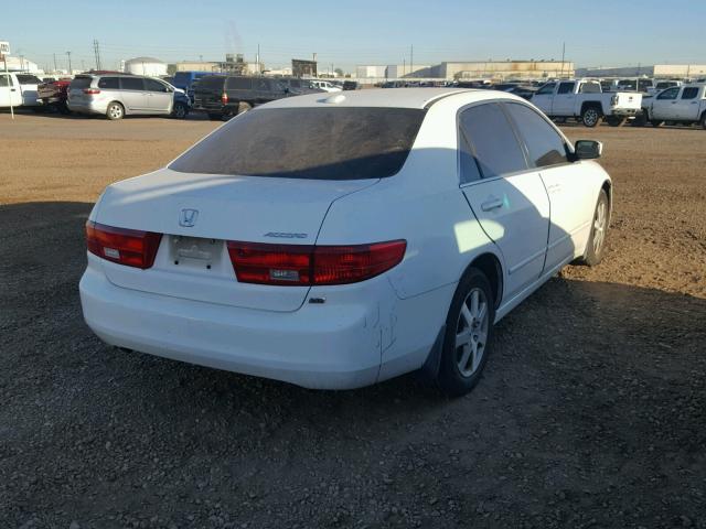 1HGCM66535A071784 - 2005 HONDA ACCORD EX WHITE photo 4