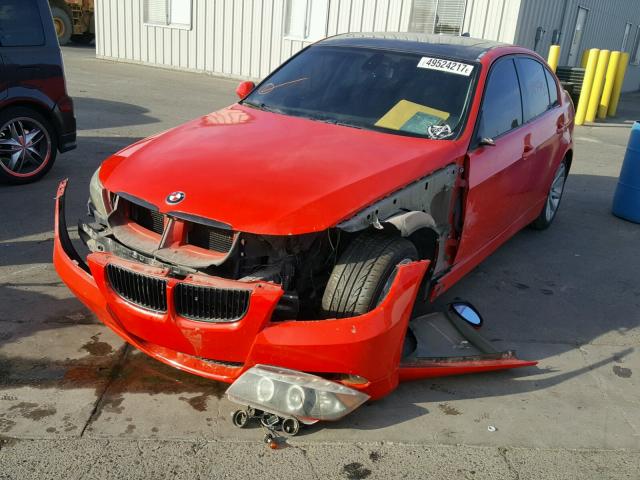 WBAVB13566KX50011 - 2006 BMW 325 I RED photo 2