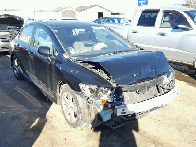 1HGFA16897L107682 - 2007 HONDA CIVIC EX BLACK photo 1