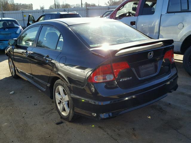 1HGFA16897L107682 - 2007 HONDA CIVIC EX BLACK photo 3