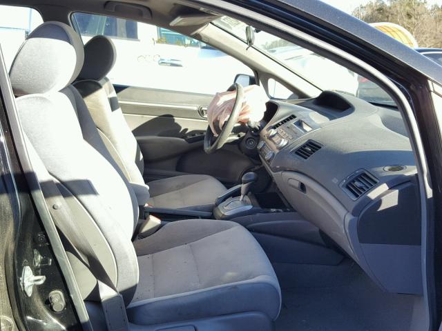 1HGFA16897L107682 - 2007 HONDA CIVIC EX BLACK photo 5
