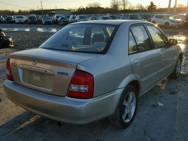 JM1BJ226731132884 - 2003 MAZDA PROTEGE DX TAN photo 4