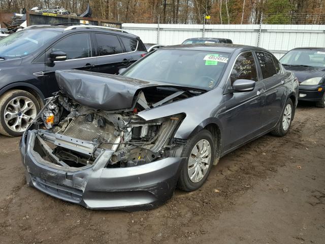 1HGCP2F35CA048566 - 2012 HONDA ACCORD LX GRAY photo 2