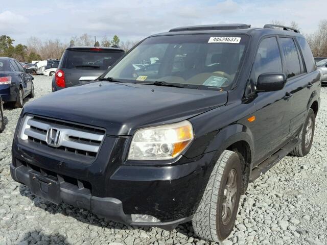 5FNYF18788B026089 - 2008 HONDA PILOT EXL BLACK photo 2