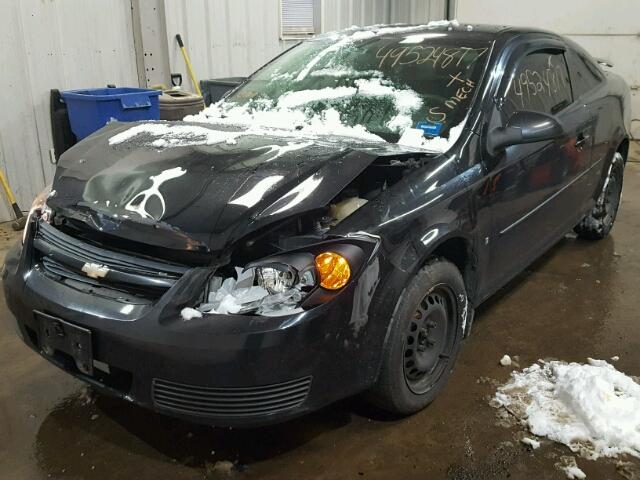 1G1AL18F177343615 - 2007 CHEVROLET COBALT LT BLACK photo 2