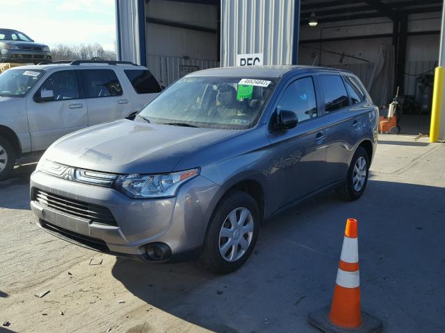 JA4AD2A31EZ006173 - 2014 MITSUBISHI OUTLANDER GRAY photo 2