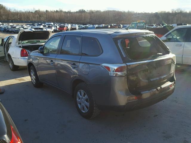 JA4AD2A31EZ006173 - 2014 MITSUBISHI OUTLANDER GRAY photo 3