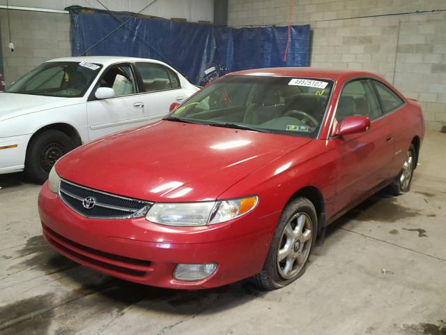 2T1CF22P81C473234 - 2001 TOYOTA CAMRY SOLA RED photo 2