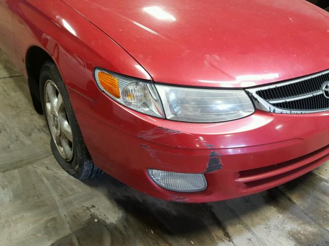 2T1CF22P81C473234 - 2001 TOYOTA CAMRY SOLA RED photo 9