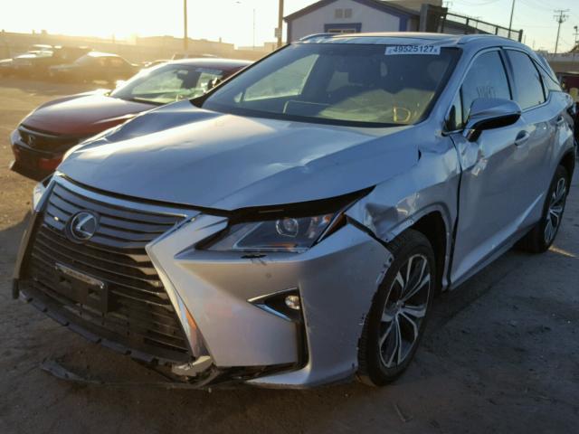 2T2BZMCA1HC055760 - 2017 LEXUS RX 350 SILVER photo 2