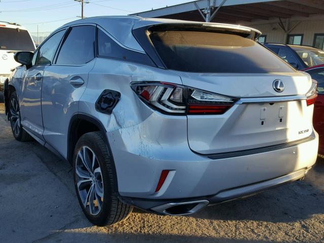 2T2BZMCA1HC055760 - 2017 LEXUS RX 350 SILVER photo 3