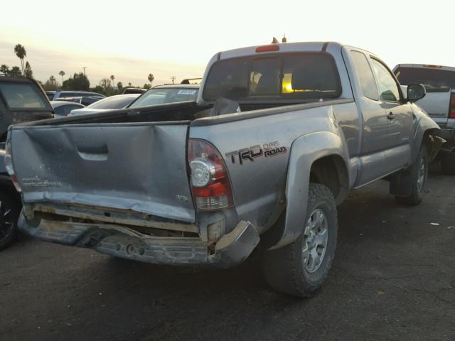 5TFUU4ENXFX114010 - 2015 TOYOTA TACOMA ACC SILVER photo 4