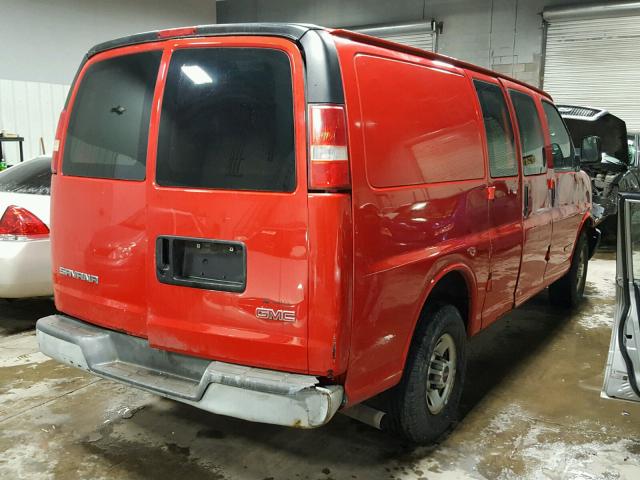 1GTGG25V361253682 - 2006 GMC SAVANA G25 RED photo 4