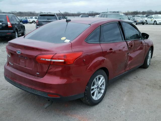 1FADP3F27HL277039 - 2017 FORD FOCUS SE RED photo 4