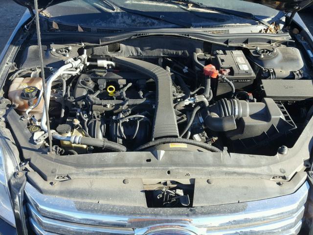 3FAHP07Z28R197175 - 2008 FORD FUSION SE BLACK photo 7