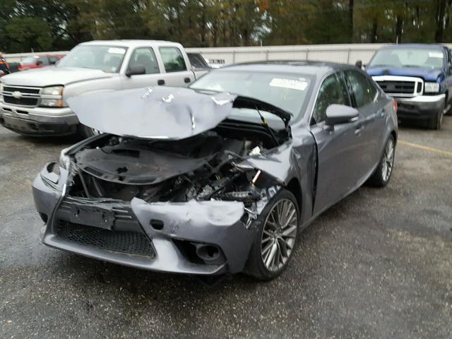 JTHBF1D24E5007566 - 2014 LEXUS IS 250 GRAY photo 2