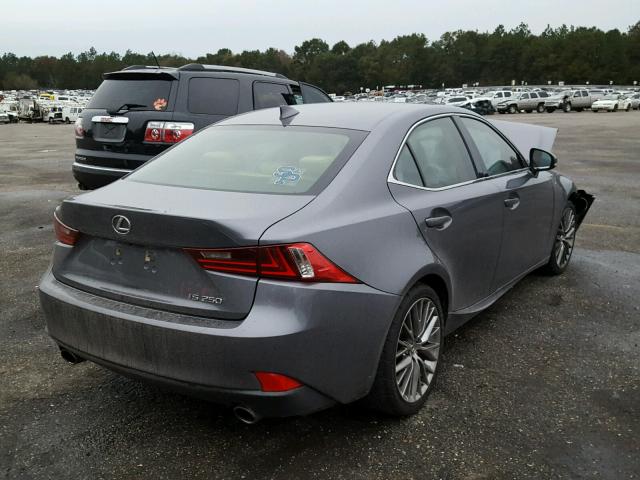 JTHBF1D24E5007566 - 2014 LEXUS IS 250 GRAY photo 4