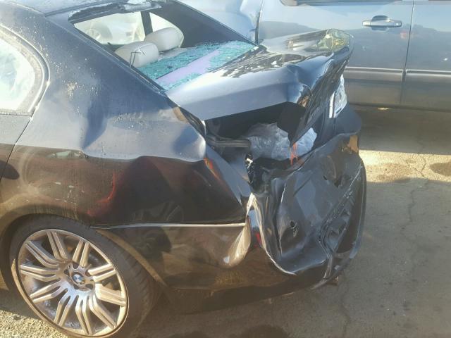 WBANW5C59ACT56758 - 2010 BMW 550 I BLACK photo 9