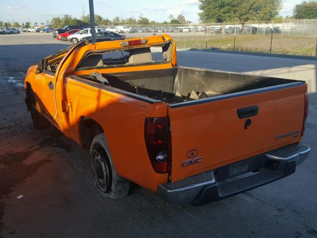 1GTCS149288206696 - 2008 GMC CANYON ORANGE photo 3