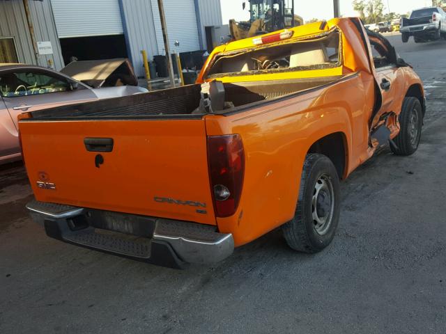 1GTCS149288206696 - 2008 GMC CANYON ORANGE photo 4