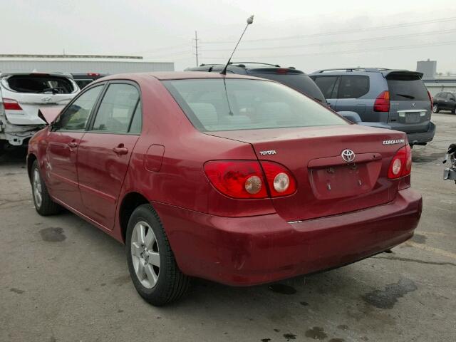 1NXBR32E17Z803200 - 2007 TOYOTA COROLLA CE RED photo 3