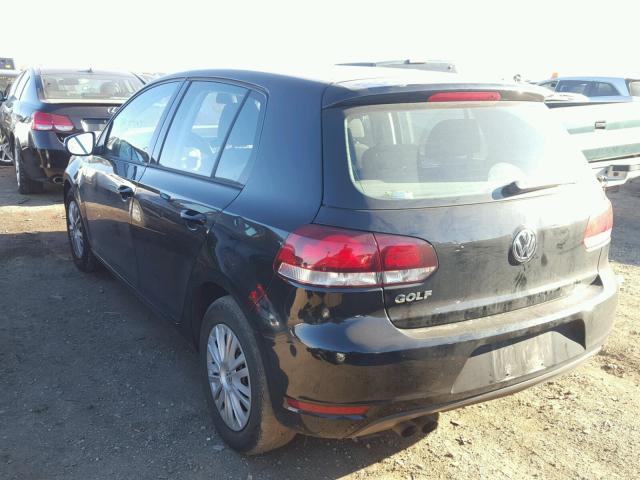 WVWDB7AJ8DW138710 - 2013 VOLKSWAGEN GOLF BLACK photo 3