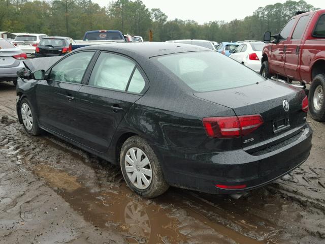 3VW267AJ5GM243511 - 2016 VOLKSWAGEN JETTA S BLACK photo 3