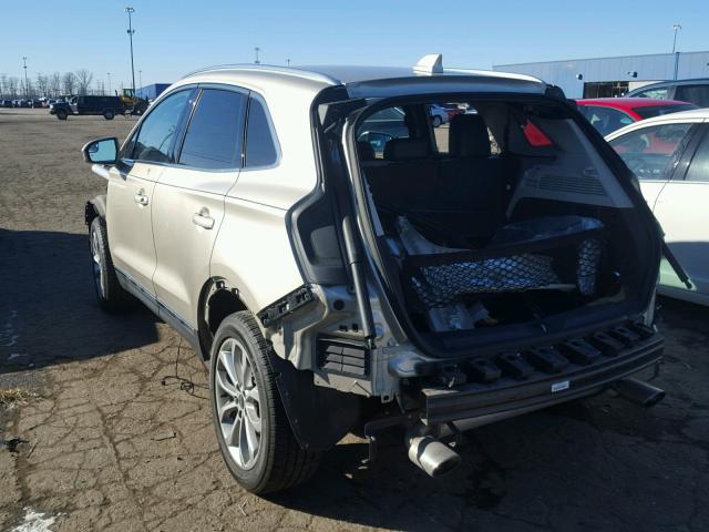 5LMCJ2D96HUL16160 - 2017 LINCOLN MKC SELECT BEIGE photo 3