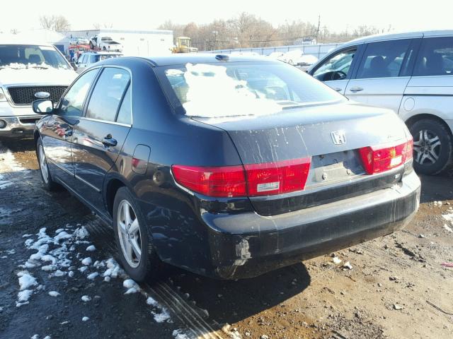 1HGCM55805A024993 - 2005 HONDA ACCORD EX BLACK photo 3