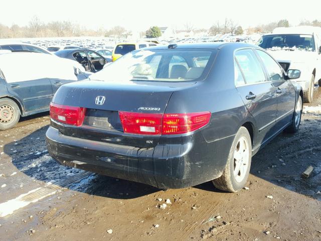 1HGCM55805A024993 - 2005 HONDA ACCORD EX BLACK photo 4