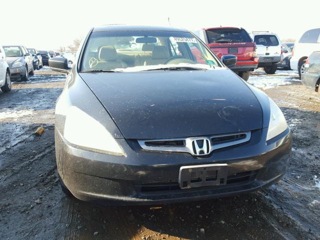 1HGCM55805A024993 - 2005 HONDA ACCORD EX BLACK photo 9