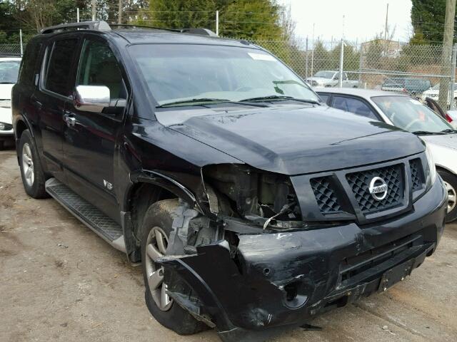 5N1AA08CX8N626391 - 2008 NISSAN ARMADA SE BLACK photo 1