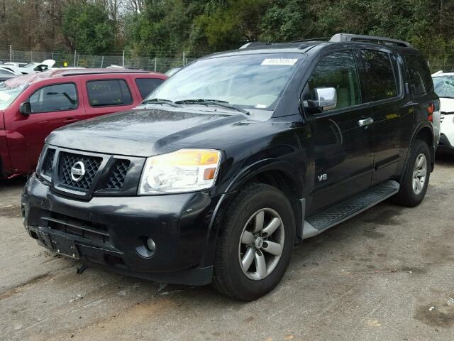 5N1AA08CX8N626391 - 2008 NISSAN ARMADA SE BLACK photo 2