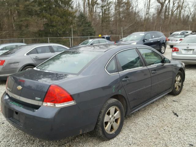 2G1WB5EK0A1223262 - 2010 CHEVROLET IMPALA LT GRAY photo 4