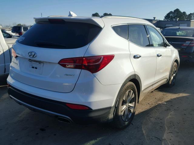 5XYZU3LB4EG224836 - 2014 HYUNDAI SANTA FE S WHITE photo 4