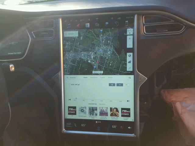 5YJSA1E28GF135048 - 2016 TESLA MODEL S BLACK photo 9