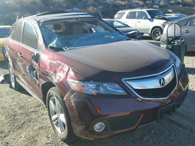 5J8TB4H51EL023180 - 2014 ACURA RDX TECHNO MAROON photo 1