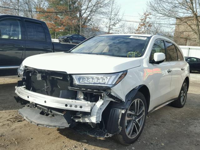 5FRYD4H80HB013450 - 2017 ACURA MDX ADVANC WHITE photo 2