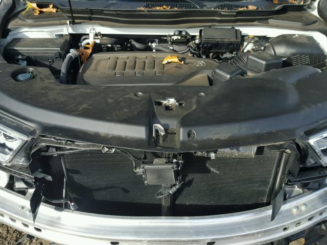 5FRYD4H80HB013450 - 2017 ACURA MDX ADVANC WHITE photo 7