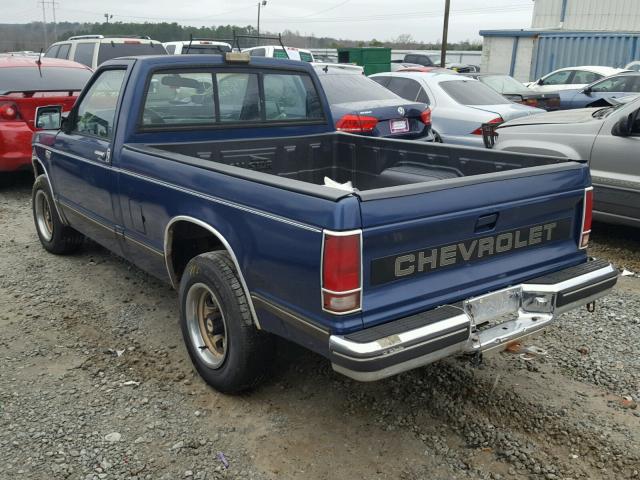 1GCCS14Z8J2279967 - 1988 CHEVROLET S TRUCK S1 BLUE photo 3