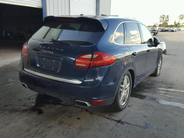 WP1AB2A25CLA44751 - 2012 PORSCHE CAYENNE S BLUE photo 4