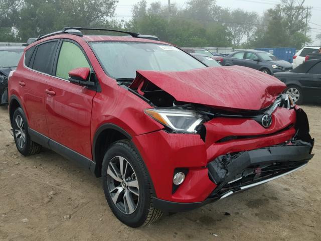 JTMWFREV0HJ138175 - 2017 TOYOTA RAV4 XLE RED photo 1